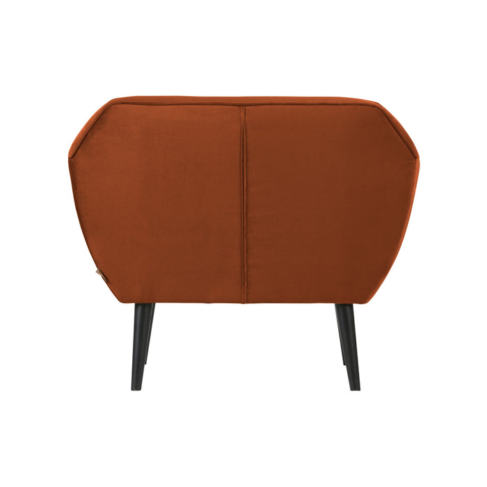 Woood Rocco Fauteuil - Velvet - Roest