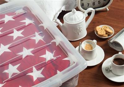 Kis Opbergbox, Spinning Box, maat XL, 56L, helder