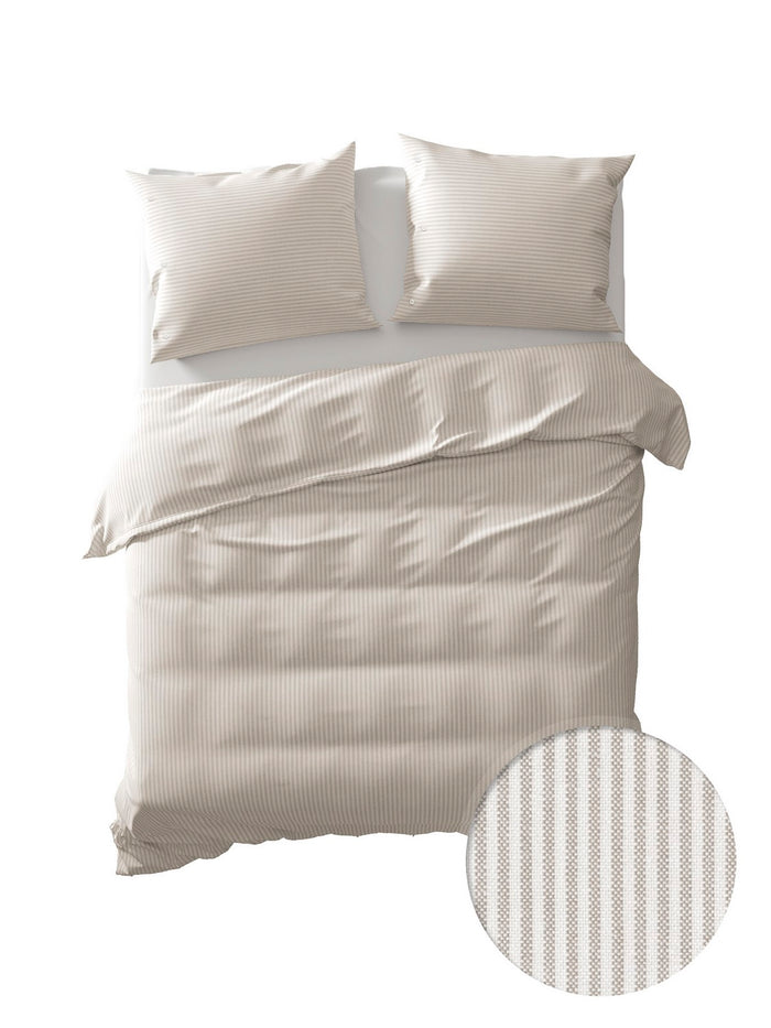 Yellow Dekbedovertrek Katoen Oxford naturel