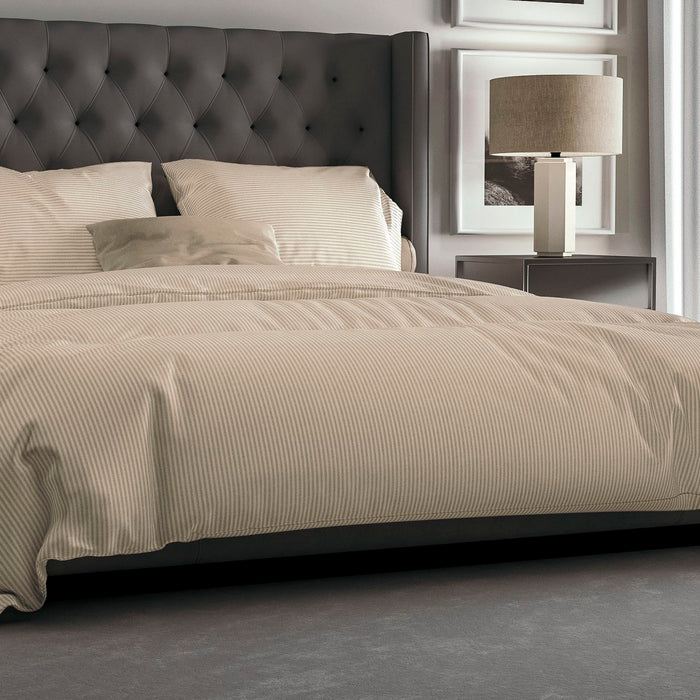 Yellow Dekbedovertrek Katoen Oxford naturel