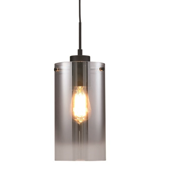 Freelight Hanglamp Ventotto Zwart & Smoke Glas 4 Lichts