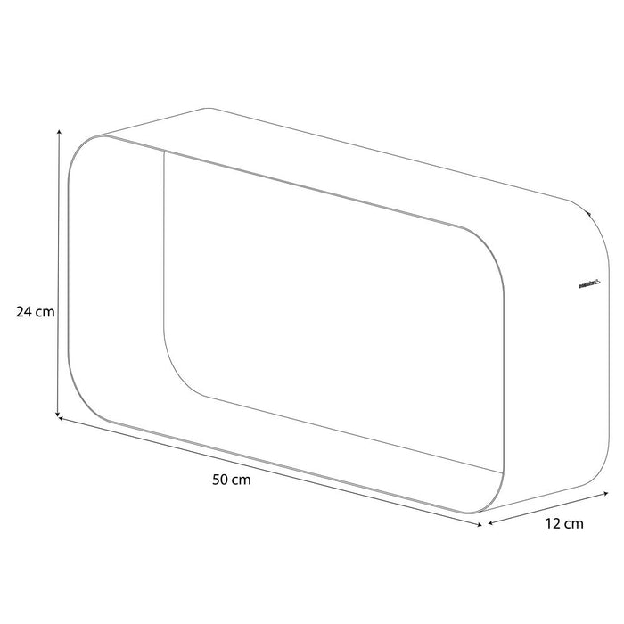 Sealskin Brix Wandkubus 50 cm - Wit