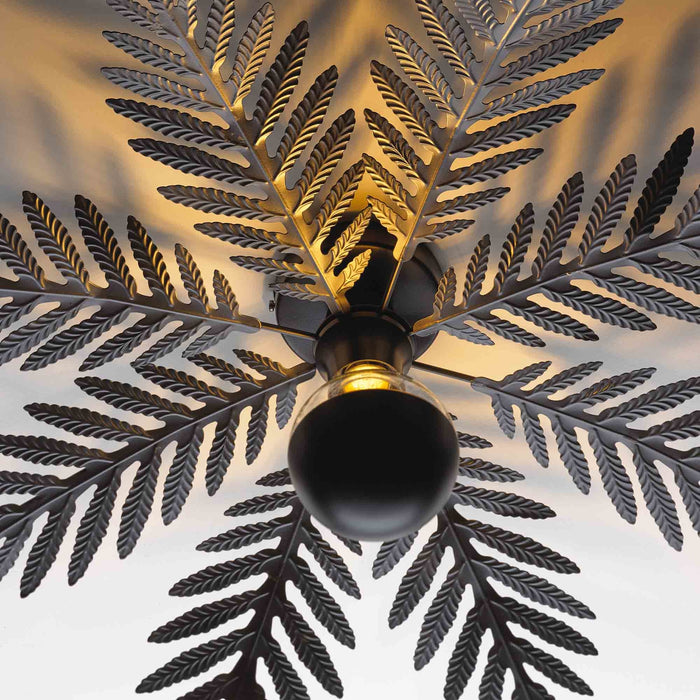 Ylumen Plafondlamp Palm 8 bladen Ø 65 cm zwart