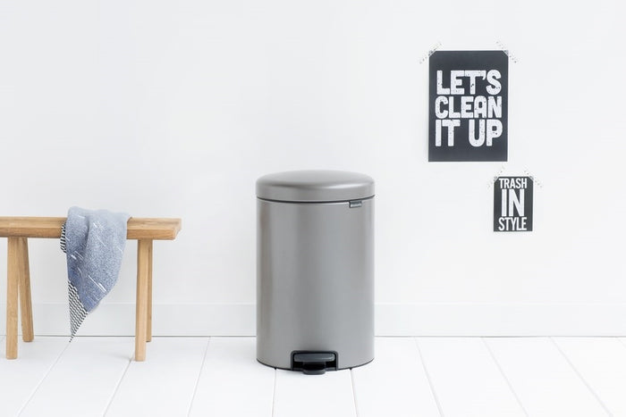 Brabantia NewIcon Pedaalemmer 20 L - Platinum