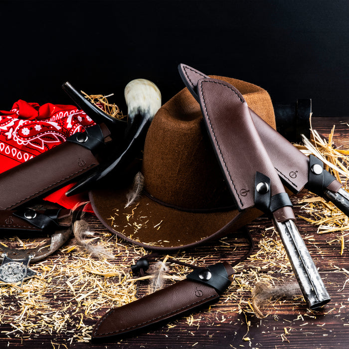 Forged Leather Hoes Santokumes 19,5 cm