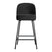 WOOOD Vogue Barkruk H 89 cm - Fluweel - Zwart