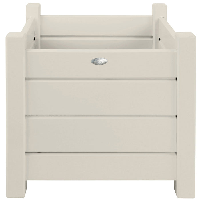 Esschert Design Plantenbak Vierkant 40 x 40 cm Set van 2 - Wit
