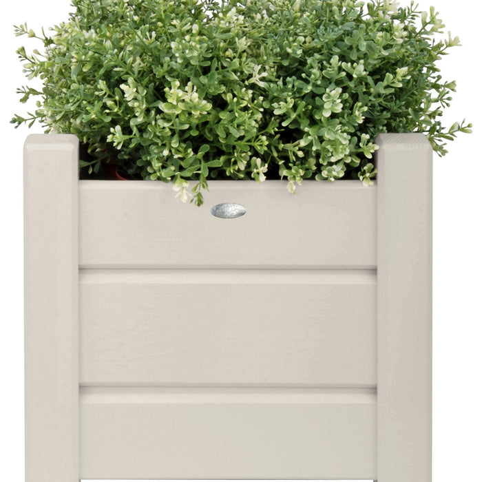 Esschert Design Plantenbak Vierkant 40 x 40 cm Set van 2 - Wit