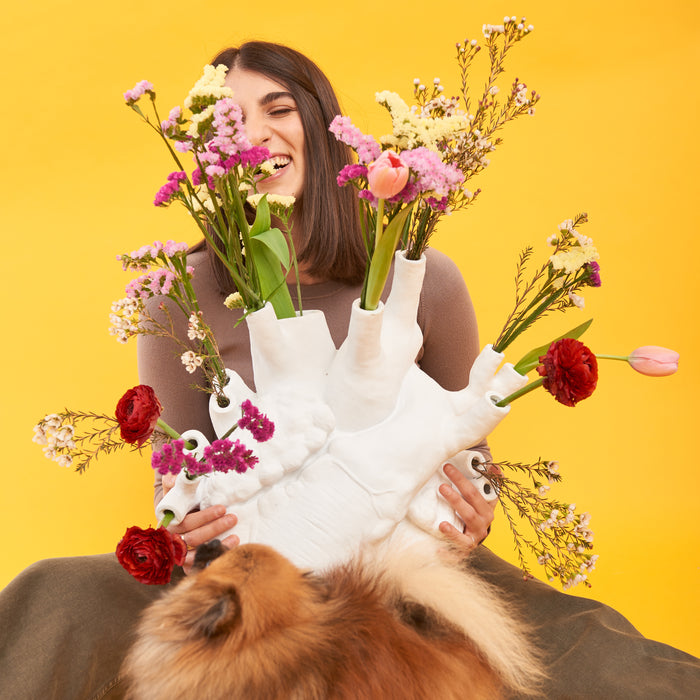 Seletti Love In Bloom Vaas - Wit