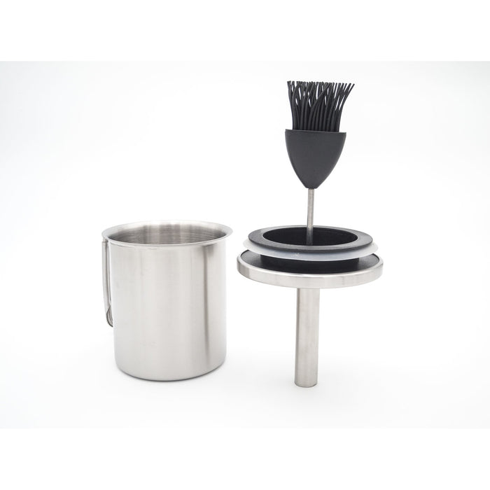 ALL' GRILL Afsluitbare marinade-set van roestvrij staal