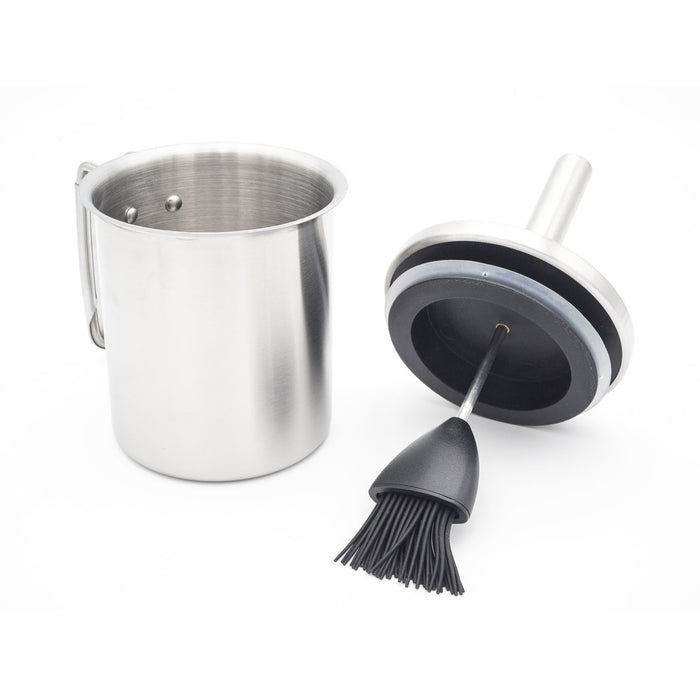 ALL' GRILL Afsluitbare marinade-set van roestvrij staal