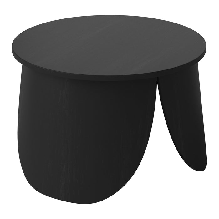 Bolia Peyote Salontafel - H 35 x Ø 56 cm - Zwart Gebeitst Gelakt Eiken