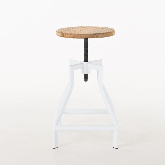 Legend Lage draaibare kruk wit - in hoogte verstelbaar