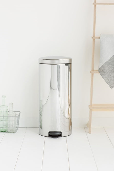Brabantia NewIcon Pedaalemmer 30 L - Brilliant Steel
