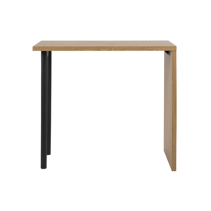 Hioshop Buddy bartafel in wild eiken decor en zwart metalen