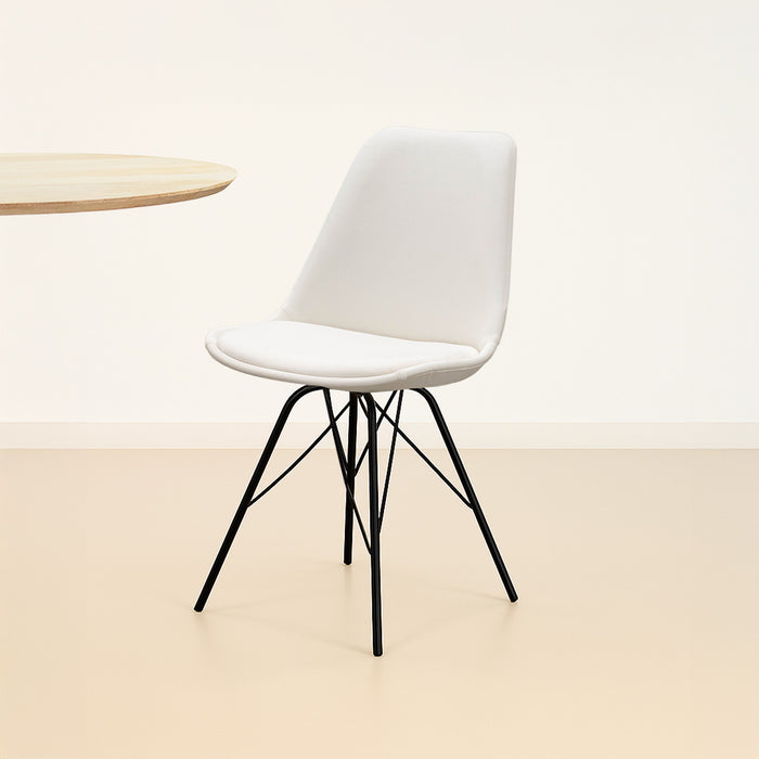 Kick kuipstoel Velvet - Ivoor