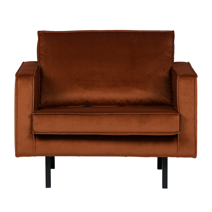 WOOOD Rodeo Fauteuil - Velvet - Roest