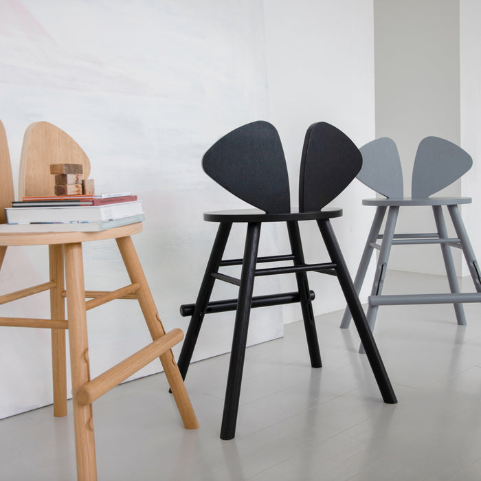 Nofred Mouse Junior Kinderstoel - Zwart