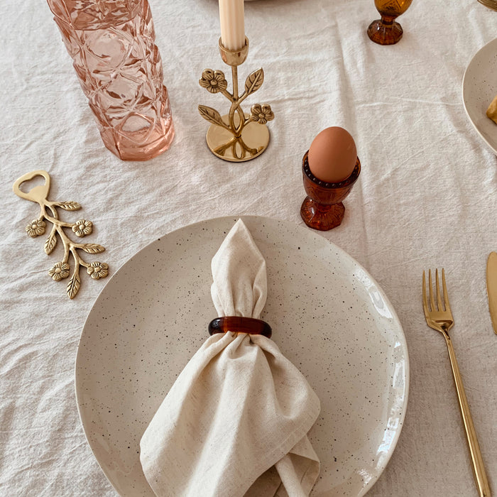 À la Glass Servetringen - Set van 4 - Terra