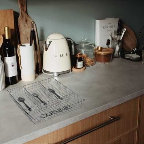 Orange85 Bestekbak Bestekla Bestekcassette 4 vakken 34x25.5x4.5cm M...