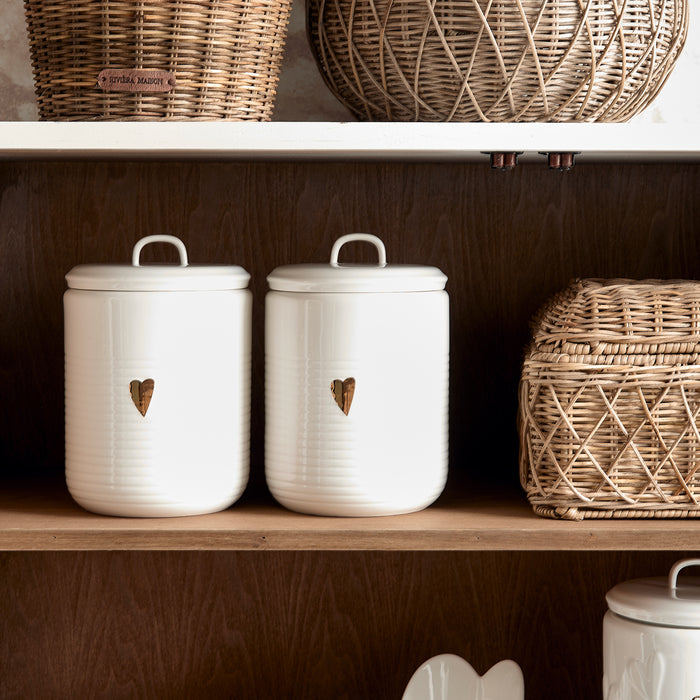 Riviera Maison Food Lovers Storage Jar M - 14.5x14.5x23.0 cm