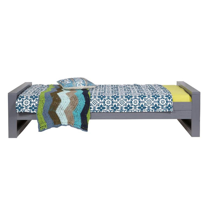 Woood Dennis Bed 90 x 200 cm - Donkergrijs