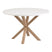 Kave Home Argo Eettafel - Ø 120 cm - Wit / Eiken