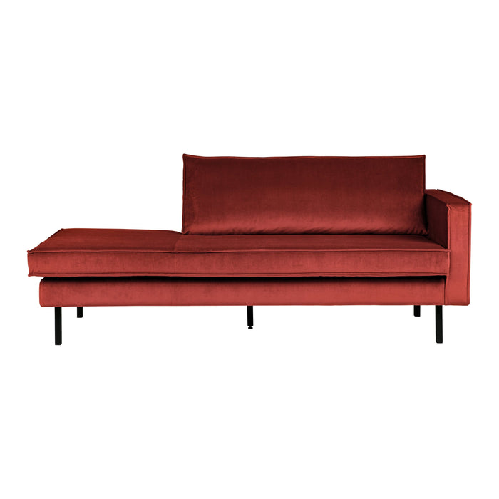 WOOOD Rodeo Daybed Rechts - Velvet - Chestnut
