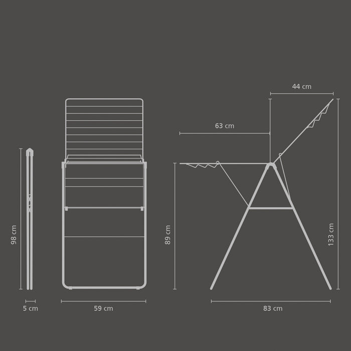 Brabantia HangOn Droogrek 20 Meter - White