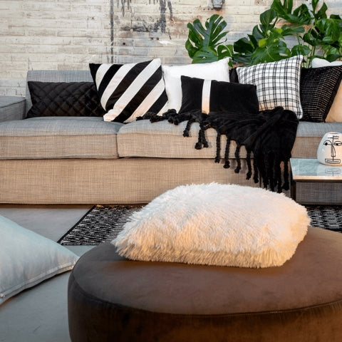 Dutch Decor sierkussen Fluffy - 45x45 cm Snow White