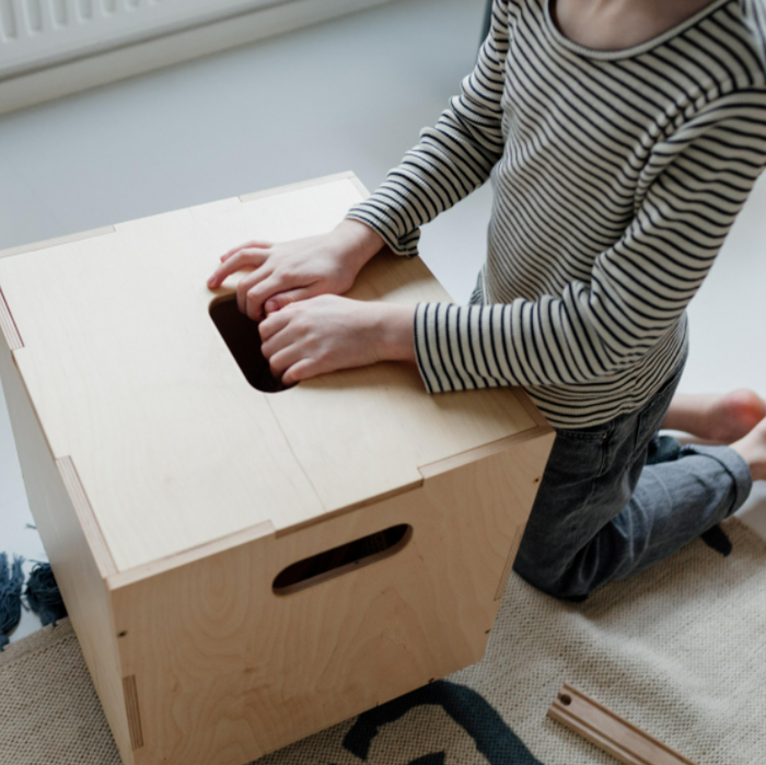 Nofred Cube Opbergkist - Bruin