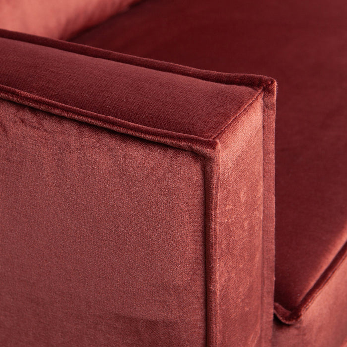 WOOOD Rodeo Hoekbank Links - Velvet - Chestnut