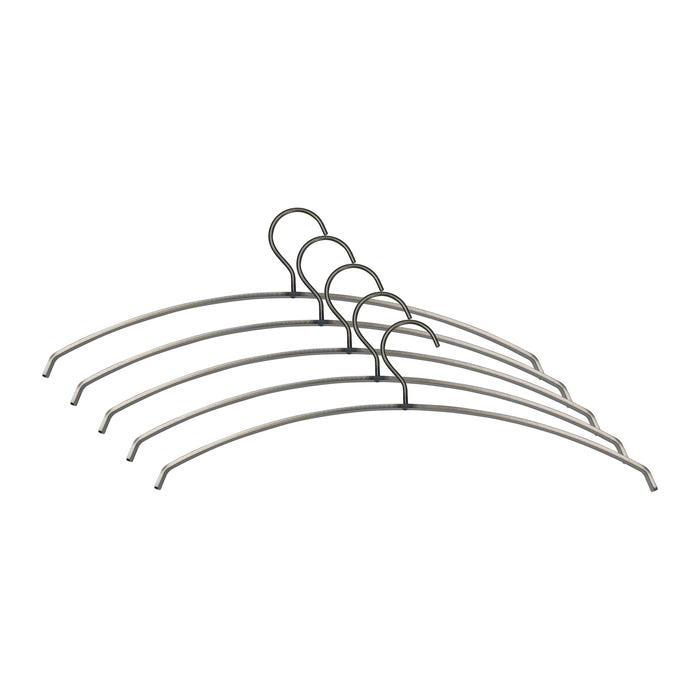 SPINDER DESIGN SILVER Kledinghangers (set van 5 stuks) - Blacksmith