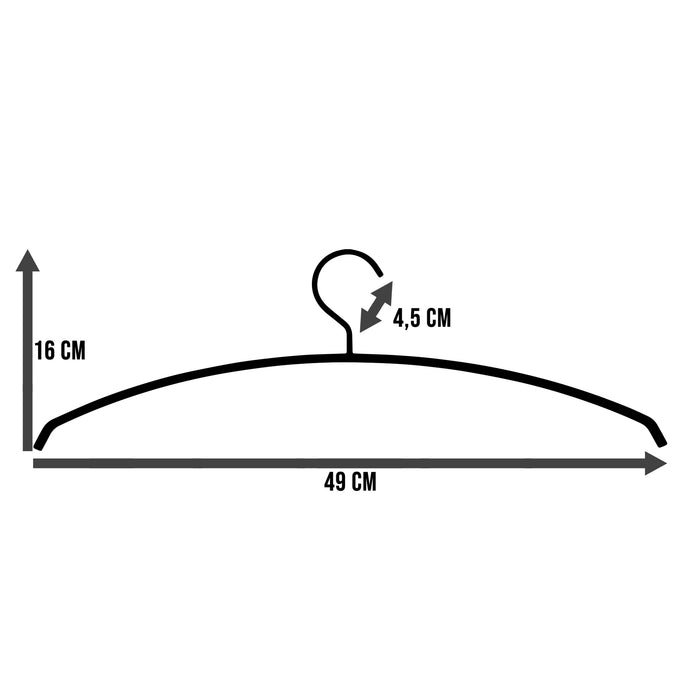 SPINDER DESIGN SILVER Kledinghangers (set van 5 stuks) - Blacksmith