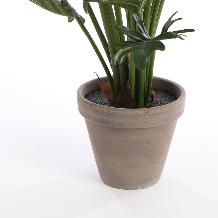 Mica Decorations Philodendron Selloum Kunstplant in Bloempot H50 cm