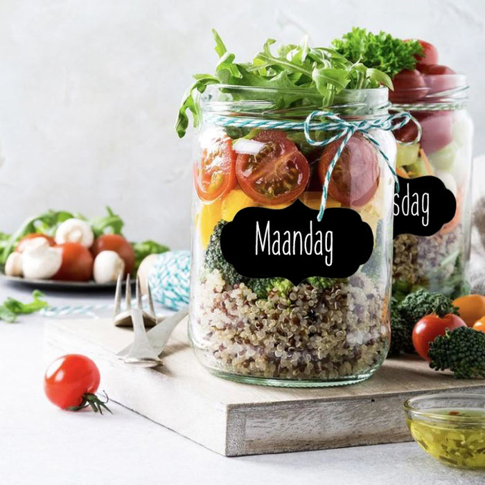 QUVIO Krijt stickers set van 80 stickers