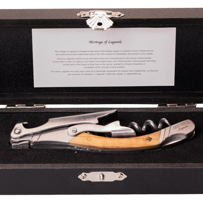 Jay Hill Kurkentrekker | Kelnersmes Laguiole - Olijfhout