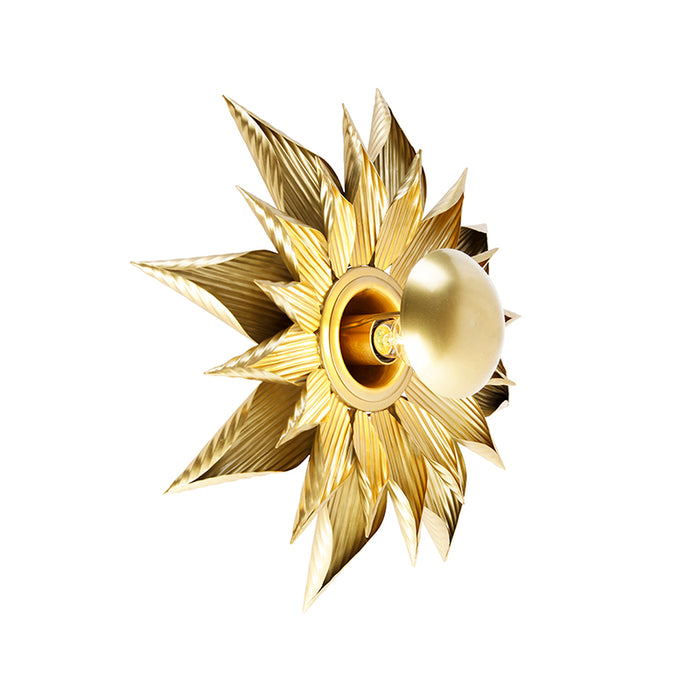 QAZQA Wandlamp james - Goud|messing - Design - D 48.5cm