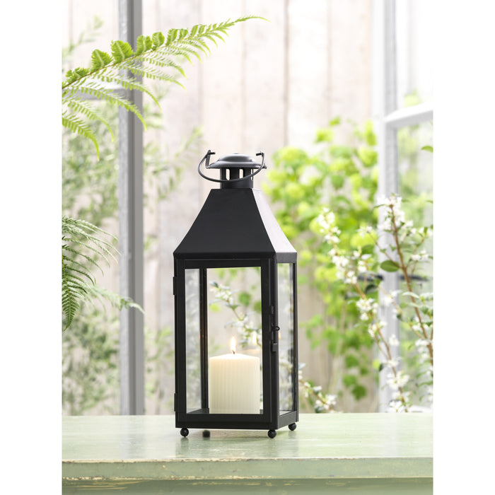 Mica Decorations Bilbao Lantaarn - L14 x B14 x H37 cm - Zwart