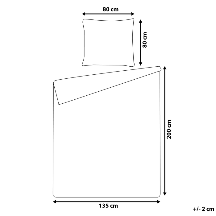 Beliani - GREENWOOD 200 - Beddengoed - Groen - 135 x 200 cm - Katoen
