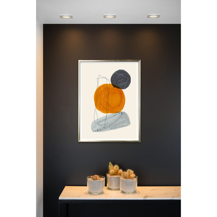 FOCUS Inbouwspot Dimb. GU10 3x5W Wit Set van 3