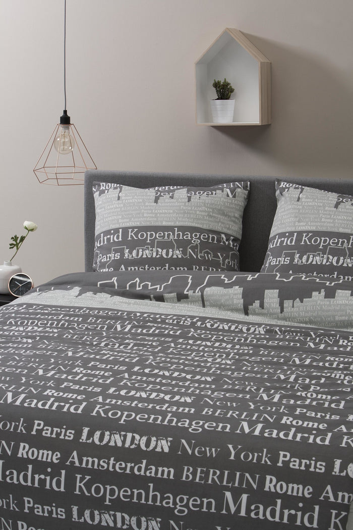 Ten Cate Katoenen Dekbedovertrek - 240x200|220 - Skyline Taupe
