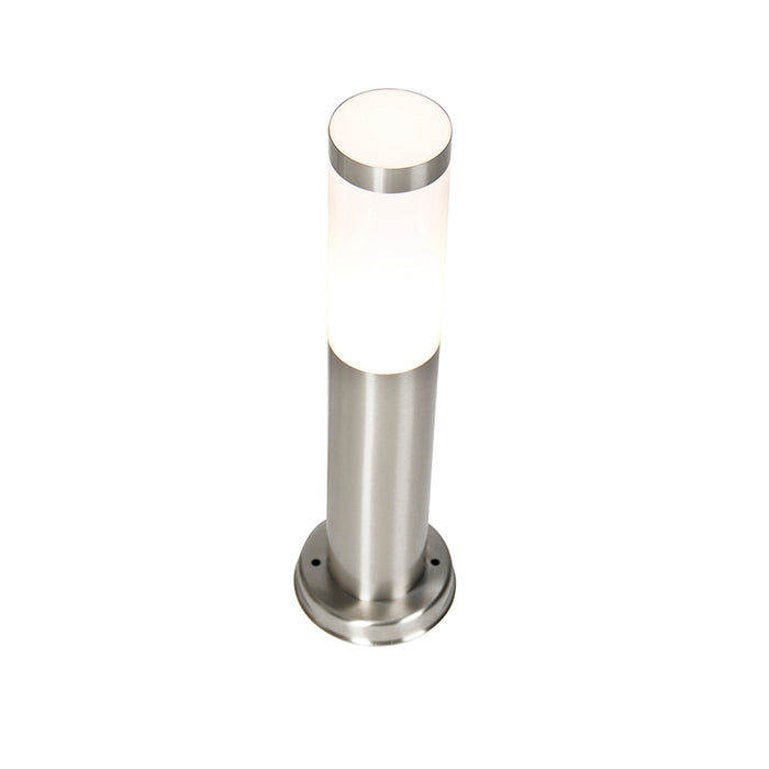 QAZQA Moderne buitenlamp paal staal 45 cm IP44 - Rox