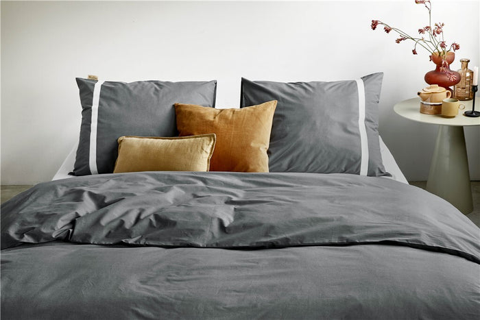 Walra - Dekbedovertrek Timeless Chic - 240x220 - Antraciet