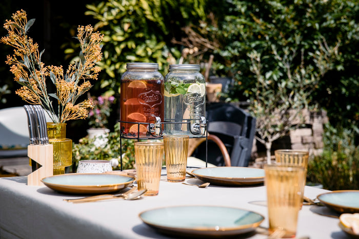 Sareva Drankdispenser - met houder - 2 x 3 Liter