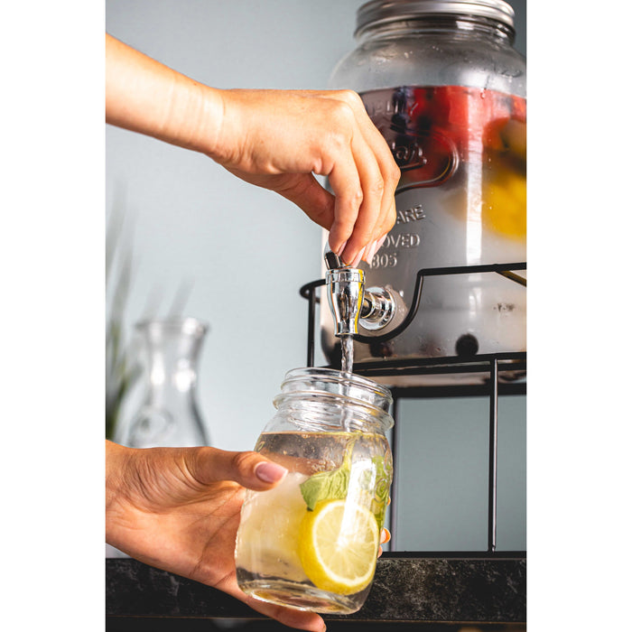 Sareva Drankdispenser - met houder - 2 x 3 Liter