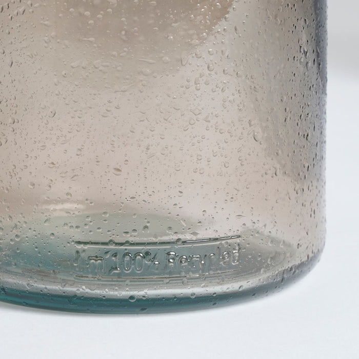 Mica Decorations Sitia Glazen Fles - H45 x Ø17 cm - Taupe