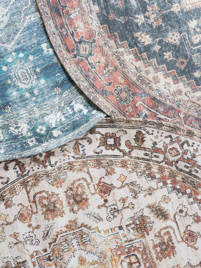 Vloerkleed Nora Bruin Rond ø200 cm