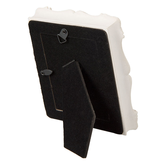 Clayre & Eef Fotolijst 6x9 cm Beige Kunststof Bloemen