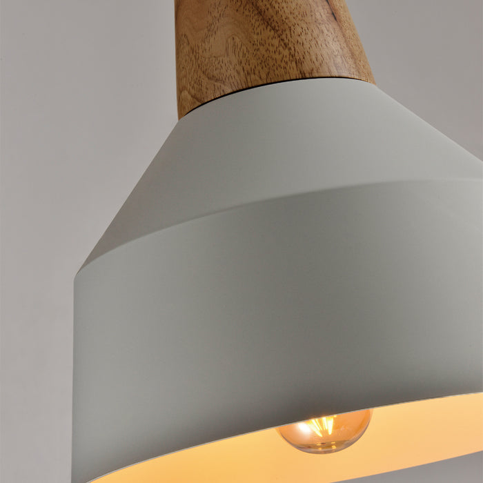 QUVIO Hanglamp rond grijs - QUV5067L-GREY